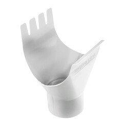 Воронка желоба Grand Line пластиковая d150/100 мм белая RAL 9003