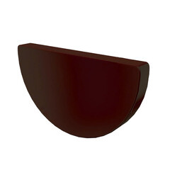 Заглушка желоба Металл Профиль Проект d185 мм RAL 8017