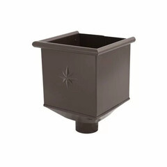 Воронка желоба Aquasystem металлическая d150/100 мм Технониколь d150/100 мм темно-коричневая RR 32