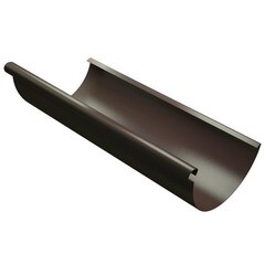 Желоб водосточный Оптима металлический d125 мм 2 м шоколад RAL 8017