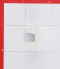 Заглушка для кабель-канала DKC Viva белая 1 модуль (45016) - фото 4