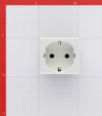 Розетка для кабель-канала DKC Viva белая со шторками 2 модуля (45005) - фото 4