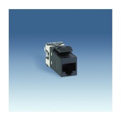 Коннектор компьютерной розетки Simon 75 RJ45 скрытая установка черный модуль (75540-39)