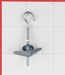 Дюбель складной пружинный L-образный крюк M6 100x25 мм (1 шт.) - фото 3