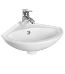 Раковина-мини Sanita Beep 36 см угловая подвесная белая (VERSAWB01) - фото 2