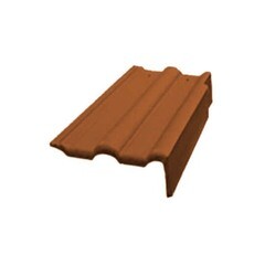 Черепица минеральная боковая 0,42х0,33 м Браас Франкфурт левая темно-коричневая