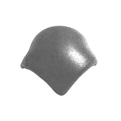 Черепица вальмовая минеральная Браас Франкфурт без зажима серая