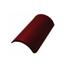 Коньковая черепица Браас ФП 250x100x450 мм вишня без зажима