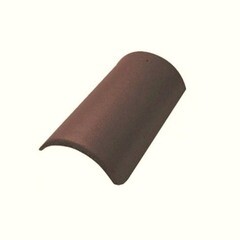 Коньковая черепица Браас ФП 250x100x450 мм коричневая без зажима