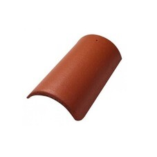 Коньковая черепица Браас ФП 250x100x450 мм красная без зажима