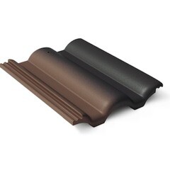 Черепица рядовая Braas Таунус 420х330 мм антик-коричневый