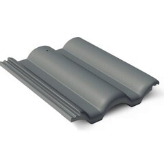 Черепица рядовая Braas Таунус 420х330 мм графит