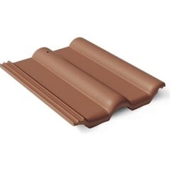 Черепица минеральная 0,42х0,33 м Браас Франкфурт коричневая