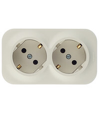 Розетка Legrand Quteo накладная слоновая кость (782263)