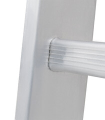 Лестница алюминиевая приставная односекционная 10 ступеней Новая высота бытовая - фото 4