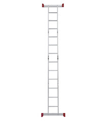 Лестница алюминиевая трансформер четырехсекционная 3 ступени Новая высота бытовая - фото 2