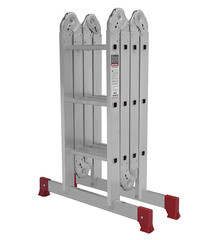 Лестница алюминиевая трансформер четырехсекционная 3 ступени Новая высота бытовая - фото 3