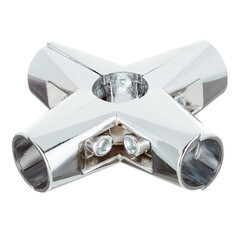 Изображение товара Соединитель крестообразный для шести/пяти труб к системе Joker d25 мм усиленный хром