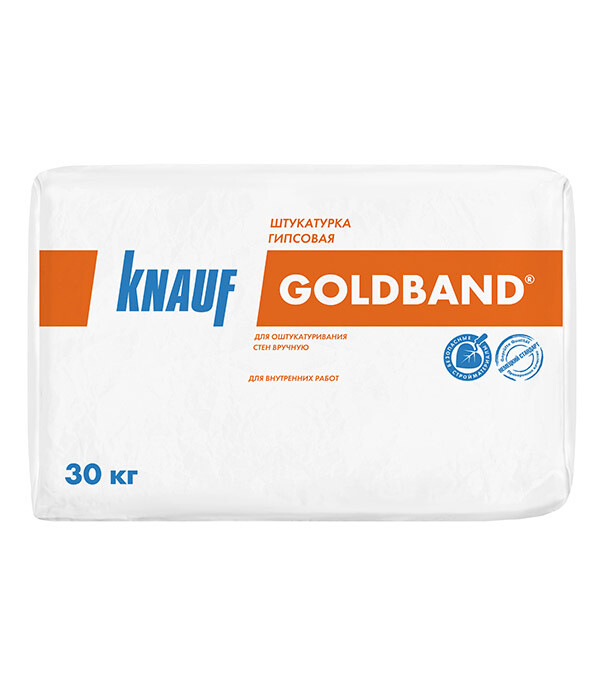 Изображение товара Штукатурка гипсовая Knauf Гольдбанд 30 кг