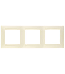 Рамка Simon 15 трехместная слоновая кость (1500630-031) - фото 1