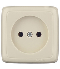 Розетка Hegel Alfa накладная слоновая кость (РА16-103-01) - фото 1