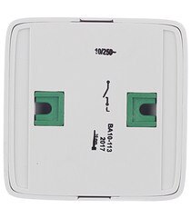 Выключатель Hegel Alfa одноклавишный накладной белый (ВА10-113) - фото 5