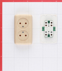 Розетка Hegel Alfa накладная сосна (РА16-143-02) - фото 5