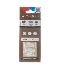 Дюбель универсальный MULTI plug 6x25 мм нейлон (30 шт.) - фото 2