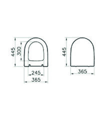 Сиденье для унитаза Vitra Sento дюропласт с микролифтом быстросъемное (120-003-009/130-003-009) - фото 2