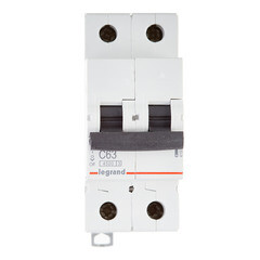 Автоматический выключатель Legrand RX3 (419703) 2P 63А тип С 4,5 кА 230/400 В на DIN-рейку
