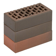 Кирпич облицовочный пустотелый красный флешинг М150/175 250х120х65 мм 1NF ЛСР (РКЗ) - фото 1