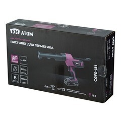 Пистолет для герметика аккумуляторный КМ АТОМ 18 В без АКБ и ЗУ (CGFS-181) - фото 3