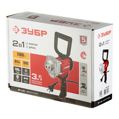 Дрель-миксер электрическая Зубр МР-1100 1100 Вт - фото 3