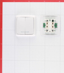 Выключатель Hegel Alfa двухклавишный накладной белый с подсветкой (ВА10-154) - фото 5