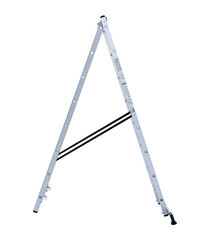 Лестница алюминиевая трансформер двухсекционная 8 ступеней Новая высота бытовая - фото 3