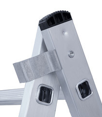 Лестница алюминиевая трансформер двухсекционная 9 ступеней Новая высота бытовая - фото 5