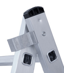 Лестница алюминиевая трансформер двухсекционная 10 ступеней Новая высота бытовая - фото 10