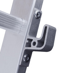 Лестница алюминиевая трансформер двухсекционная 12 ступеней Новая высота бытовая - фото 4