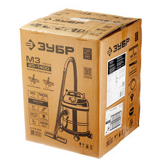 Строительный пылесос Зубр ПУ-20-1400 М3 1400 Вт 20 л - фото 3