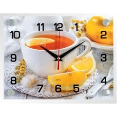 Часы настенные 20х26 см Рубин Чай с лимоном (2026-124)