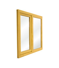 Изображение товара Окно деревянное Timber&style 1160х1170х45 мм 2 створки левая глухая правая поворотная