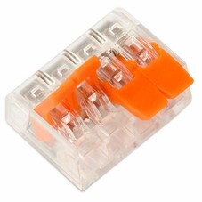 Клеммная колодка с рычагом SmartBuy СМК-221-414 Wago 4х0,14-4,0 мм2 SBE-ccwcc-4