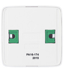 Розетка Hegel Alfa накладная белая тонкая со шторками (РА16-174) - фото 4