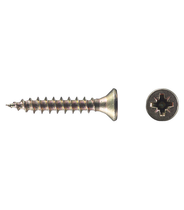 Изображение товара Саморезы универсальные 16x2,5 мм желтые 500 шт крепежный материал для дерева и металла