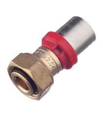 Соединитель прямой Tiemme с накидной гайкой под евроконус 16(пресс) х 1/2 ВР(г) - фото 3