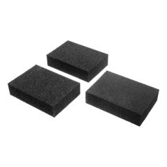 Набор губок для шлифования оксид алюминия Р60х80 Р60х100 Р80х120 100х70х25 мм 3 шт