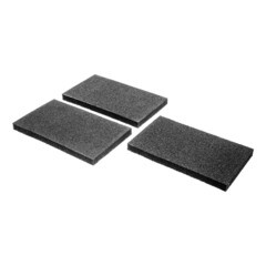 Набор губок для шлифования карбид кремния Р60х80 Р60х100 Р80х120 125х100х10 мм 3 шт