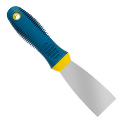 Шпательная лопатка Soft нержавеющая сталь двухкомпонентная рукоятка 40 мм