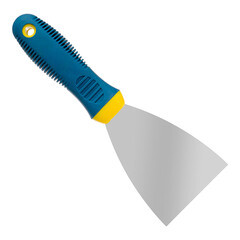 Шпательная лопатка Soft нержавеющая сталь двухкомпонентная рукоятка 80 мм