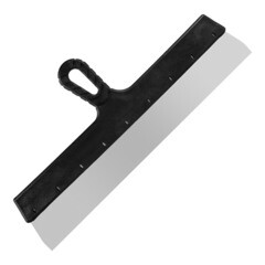 Шпатель фасадный Мастер прямой нержавеющая сталь 0,4 мм пластиковая рукоятка 450 мм